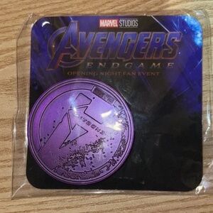 Marvel Avengers Endgame Opening Night Fan Event Collectible Coin Purple NEW